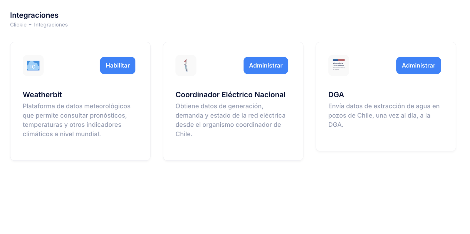 ¿Sabías que puedes usar tus datos del Coordinador Eléctrico en la Plataforma Clickie?