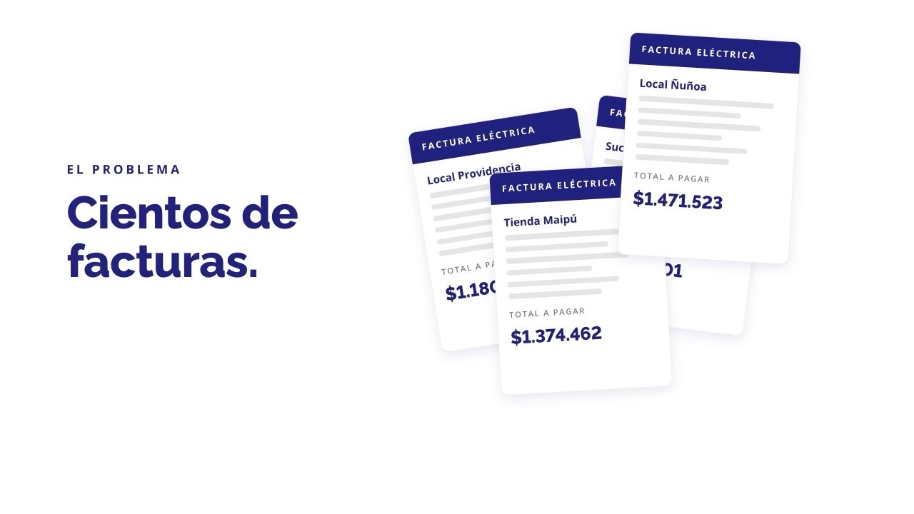 Video UBM de Clickie: cientos de facturas eléctricas